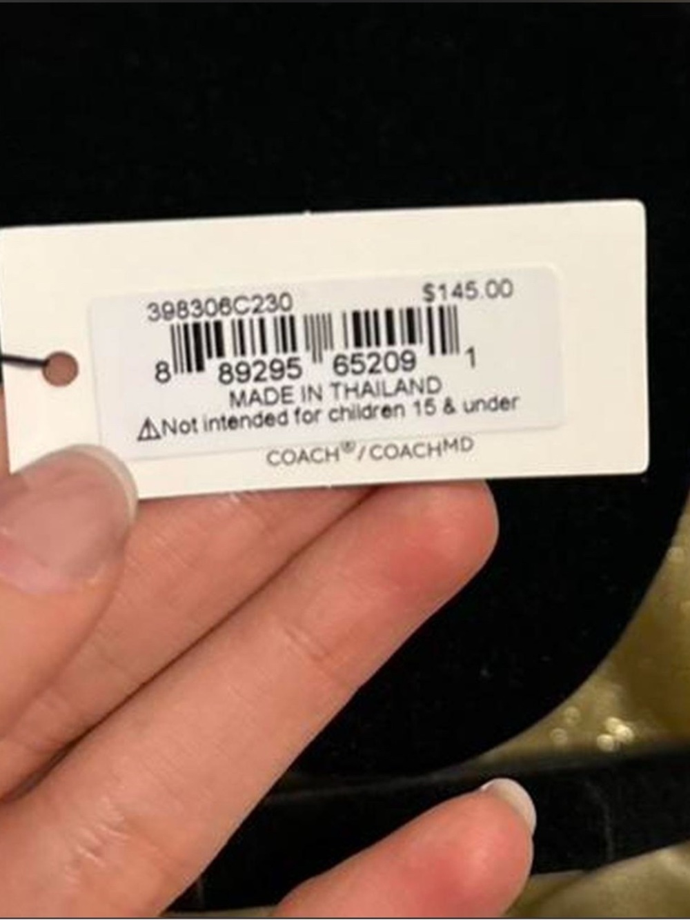 NWT! COACH Gold/Pearl Pave Charm Necklace and Bracelet Set - Picture 5 of 5